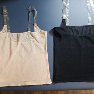 2 tops Kymaro body shaper shapewear XL 1beige 1 black